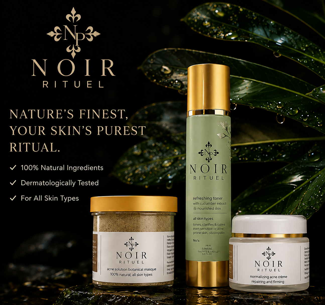 Noir Rituel® - Ritual Kit | Acne Kit + Noir Patches